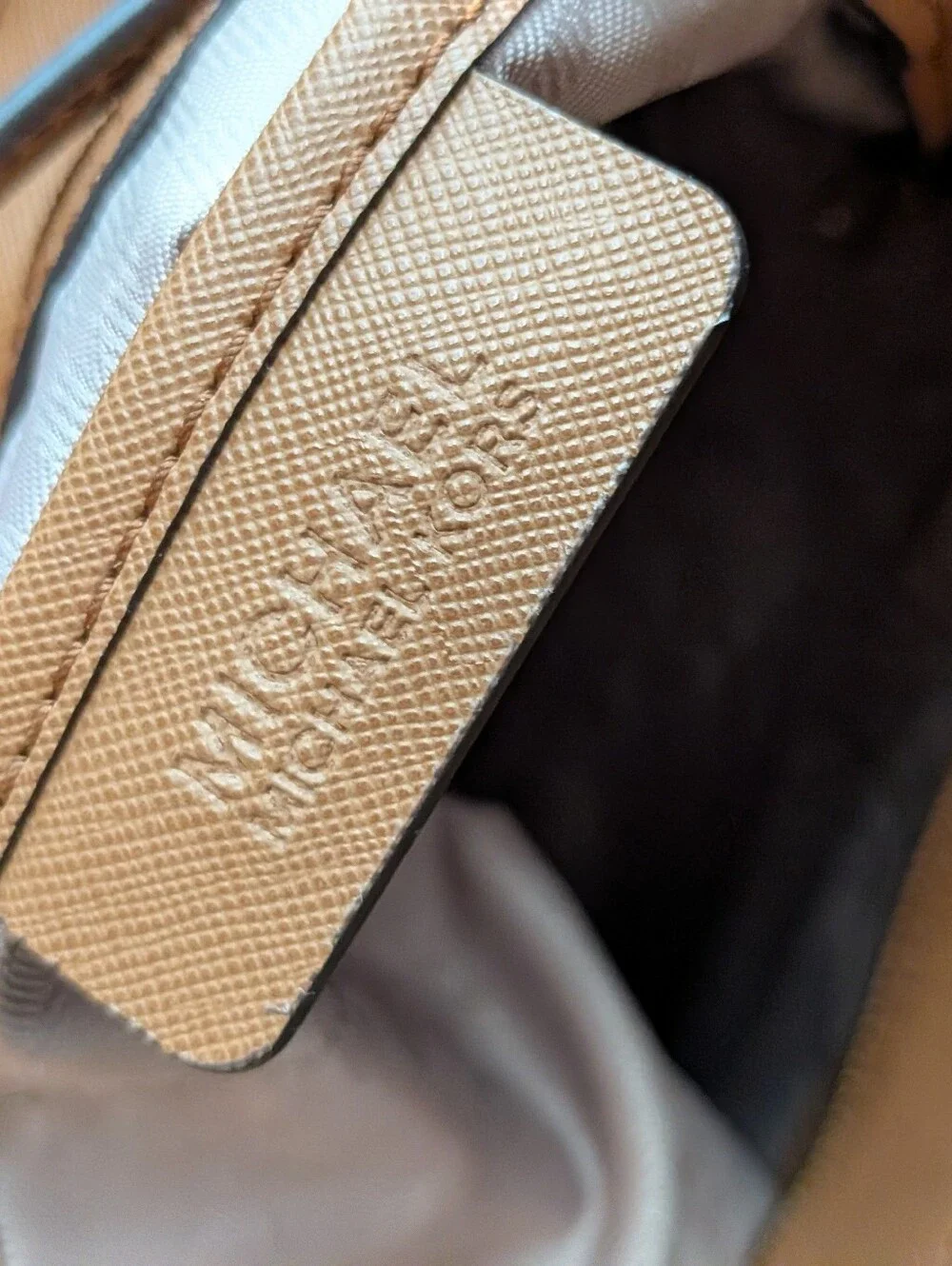 Michael Kors Tan Bridgette Synthetic Leather Top-Handle Satchel